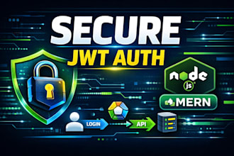 build secure jwt authentication and role based access system in node js or mern