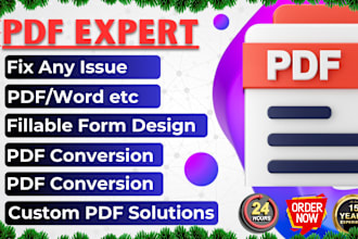 fix your document and convert PDF or word to an editable file fillable form