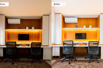 professionally edit your real estate or airbnb photos