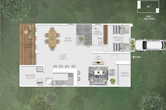 redraw 2d floor plan in photoshop