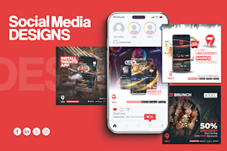do image ad, instagram post, ad designs, tax flyers for social media