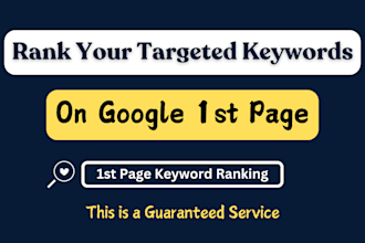 targeted keyword ranking on google 1st page guaranteed service
