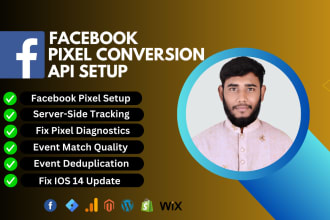 set up meta facebook pixel conversion API ga4 ecommerce tracking