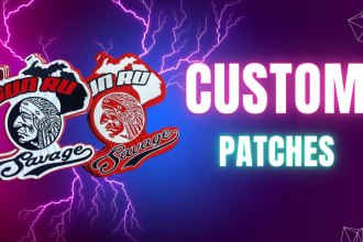 do sticker design,custom patches, label, badge, and logo design