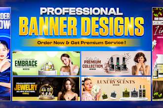 design website banner, web slider, and shopify banner