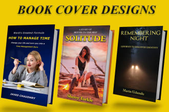 design premium book cover, kdp cover, ebook or paperback