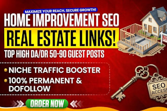 provide backlinks on home improvement and real estate