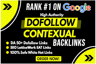 skyrocket ranking with high quality dofollow SEO contextual backlinks