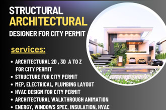 do architecture and civil structural drawings licensed stamped for city permit