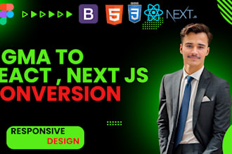 convert figma to react js or next js with tailwind css