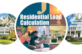 do manual j d and s load calculations with duct design