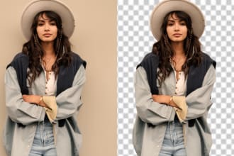 edit photos and create a white or transparent background