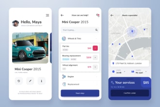 build mechanic app, car rental app, vehicle towing app, roadside assistance app