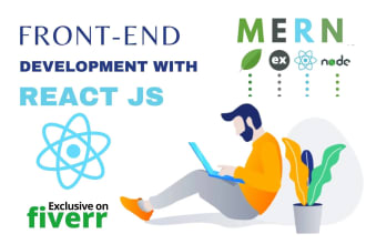 be front end web developer in react js