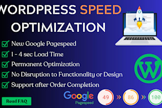 do wordpress website speed optimization and speed up for google page insights