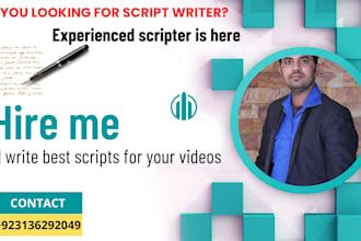 do script writing for your youtube videos