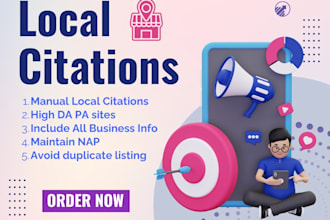 build 250 USA local citations and business directories