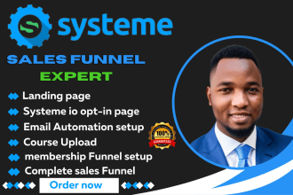 create systeme io, landing page, sales funnel, online course, ebook sales funnel