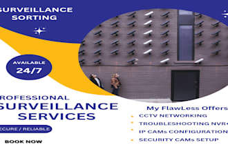 do cctv networking , fix camera issue and troubleshoot cctv and ip cameras