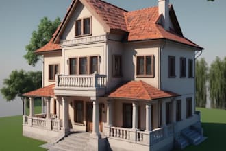 design and render interior, exterior architecture