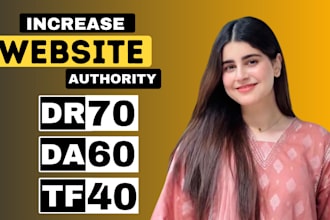 increase da domain authority da tf and ahrefs DR backlinks