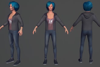 do low poly characters for your game
