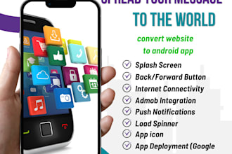 convert website to android and ios app