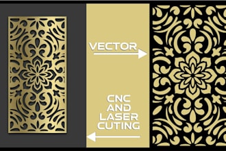 do 2d vector design for laser cut co2, cnc and plotter