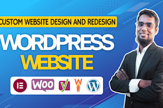 develop a responsive custom wordpress website design and development