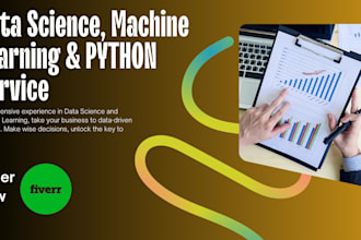 expert data science, machine learning ,deep learning solutions in python
