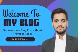 create travel and food blog posts