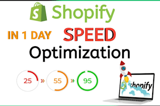do your shopify store speed optimization within 1 day,