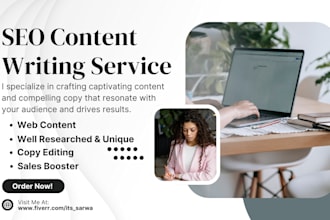 be your content writer for website copywriting