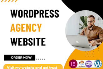 design digital marketing agency website or wordpress business website