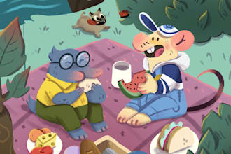 create a cartoon character that meets your expectations