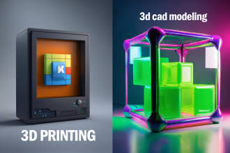 do 3d cad modeling, cad design, 3d printing, stl, dxf, obj