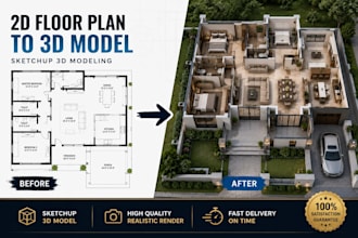 create photorealistic sketchup models and lumion renders
