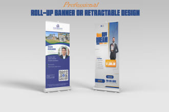 design roll up banner, retractable banner