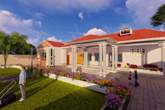 create  realistic   interior and exterior  3d renderings