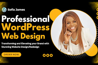 build responsive wordpress website design, woocommerce, online store