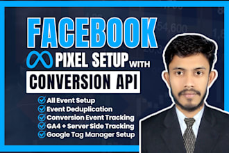 setup meta facebook pixel conversion API server side tracking