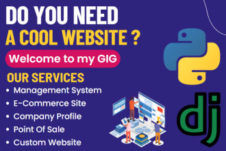 create professional website for you in python django