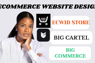 customized ecwid website store big cartel store design shopify redesign etsy