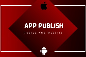publish android ios app on the play store or app store to your console account