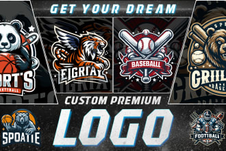 design a creative sports team logo or redesign old to new for you