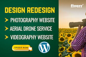 build stunning photography, videography, and drone websites with online booking