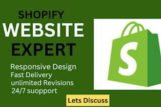 design or redesign a professional shopify online store