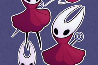 draw custom character art and illustrations