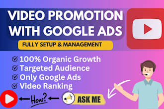 boost your youtube video through google ads for organic audience