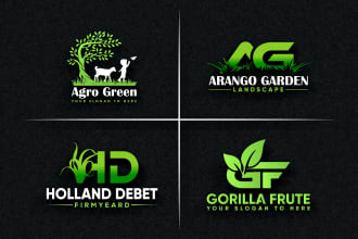 do landscape farming lawn care natural agriculture  mowing and business logo